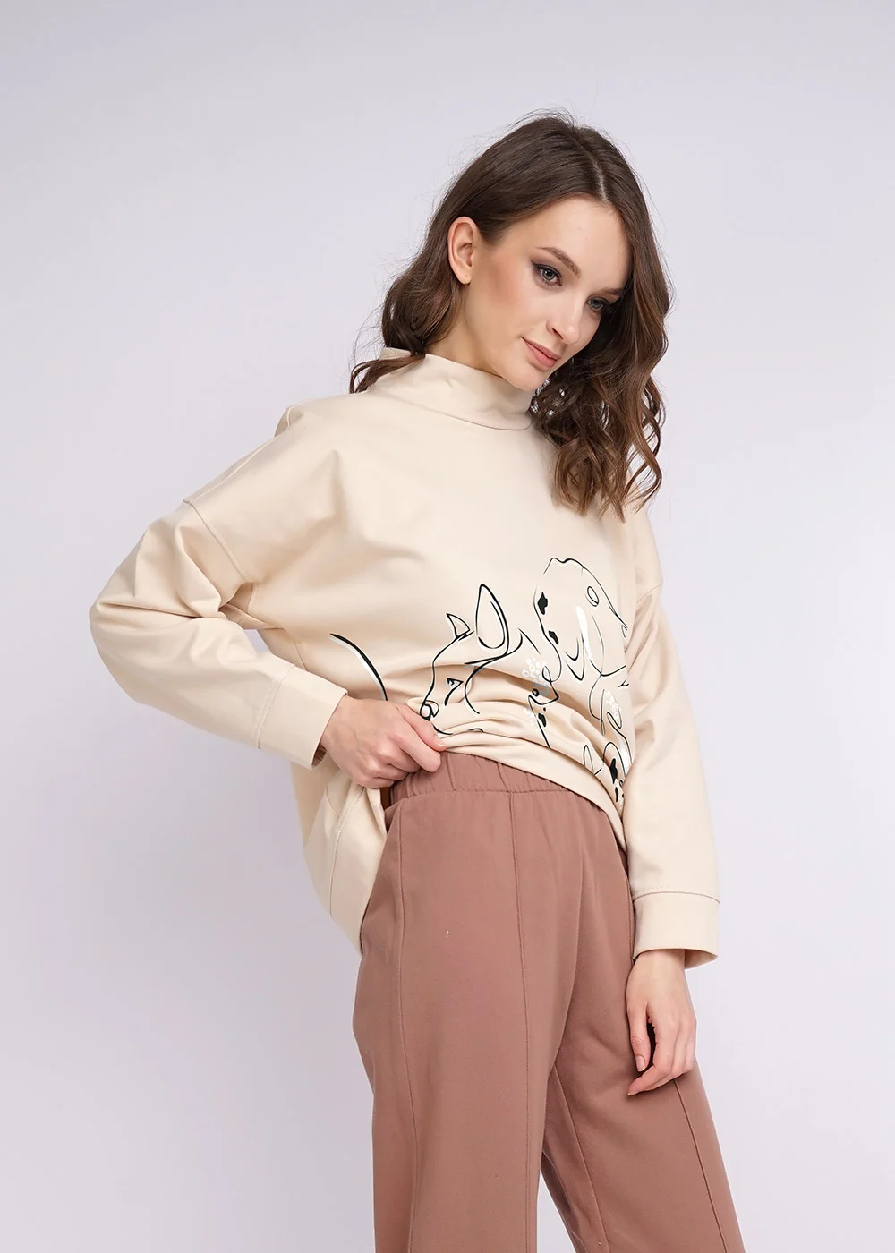 Светло-коричневый брюки Clever Wear, штаны, спортивные штаны