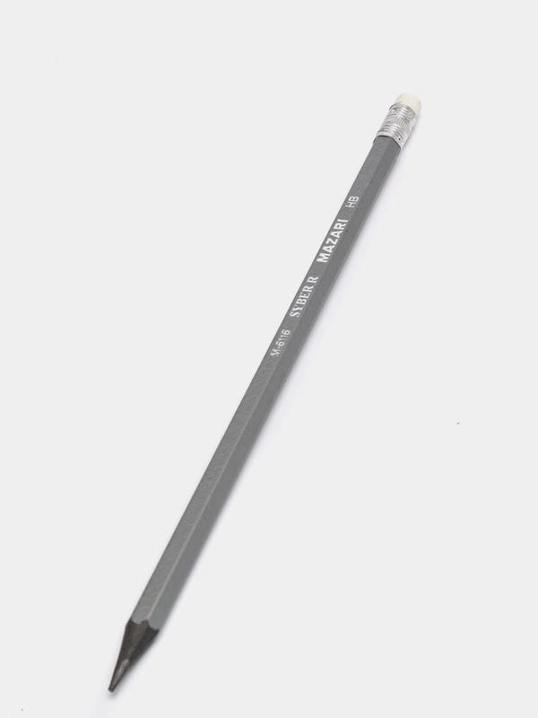 Карандаш HB Mazari Syber шестигранный с ластиком 5шт