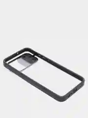 Черный чехол Samsung Galaxy A02s, Самсунг Галакси А02с пластиковый прозрачный с защитой камеры