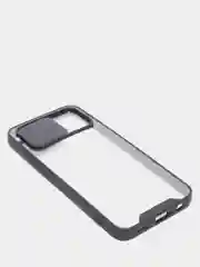 Черный чехол Samsung Galaxy A02s, Самсунг Галакси А02с пластиковый прозрачный с защитой камеры