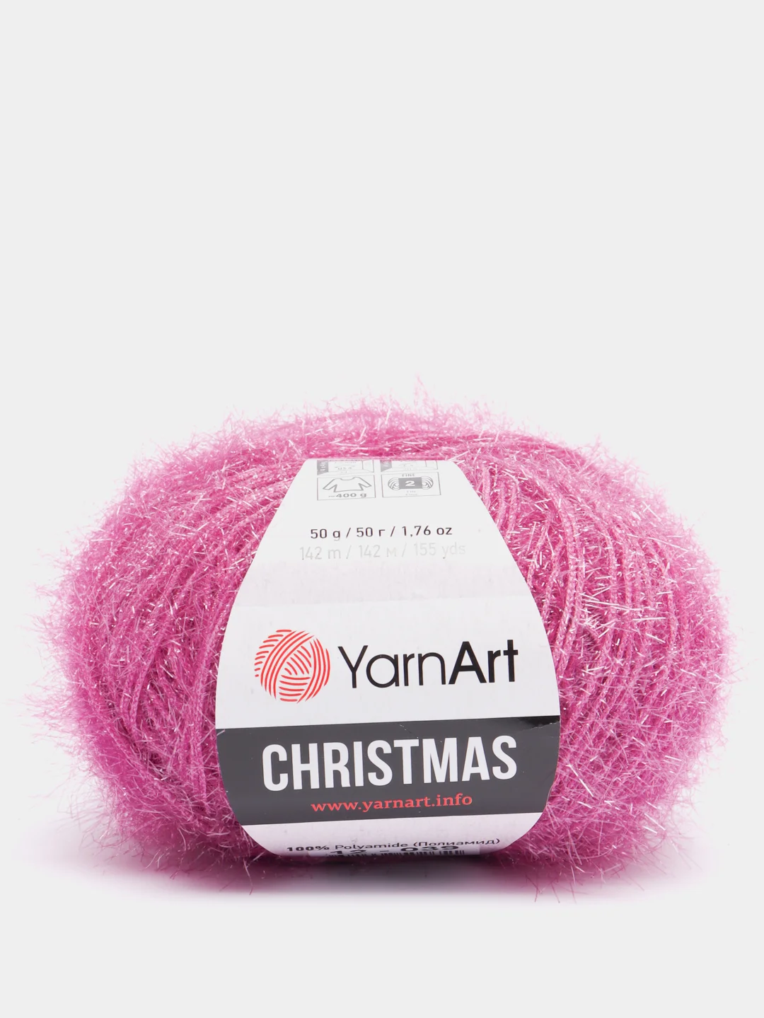 Фуксия пряжа для вязания YarnArt Christmas