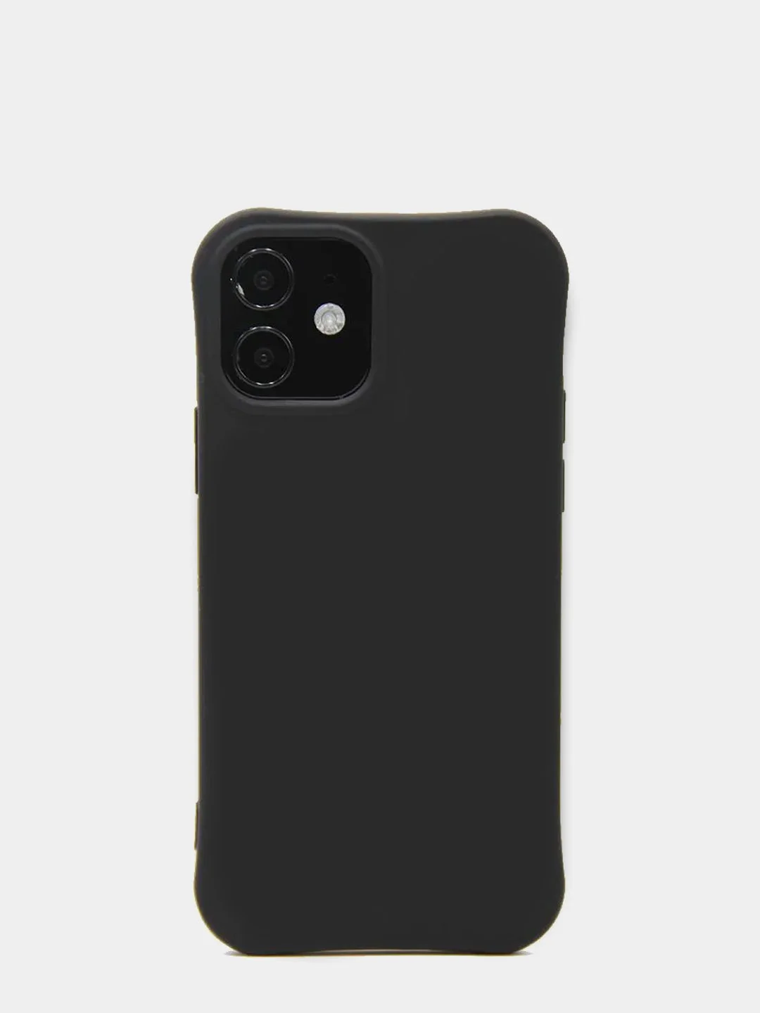 Черный чехол силиконовый Slim для iPhone 12 / iPhone 12 Pro / айфон 12