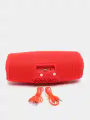 Красный колонка Bluetooth портативная со светомузыкой RGB