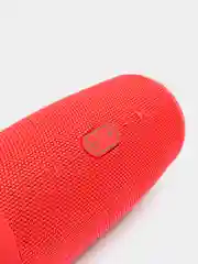 Красный колонка Bluetooth портативная со светомузыкой RGB
