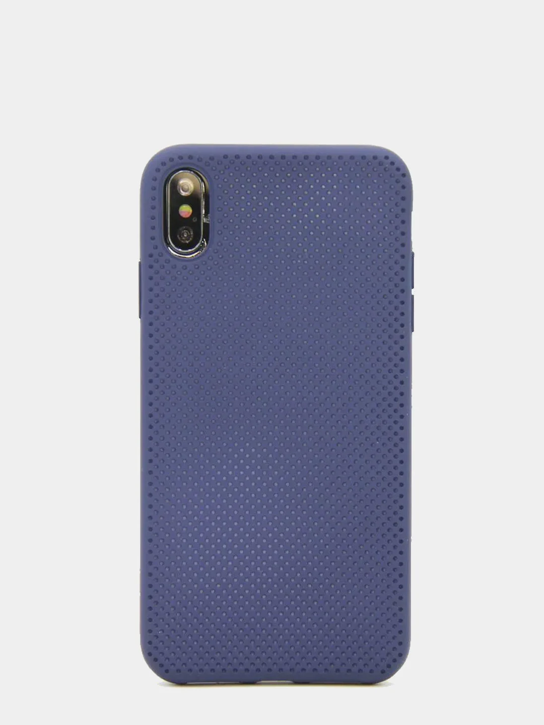 Темно-синий чехол перфорированный для iPhone Xs Max