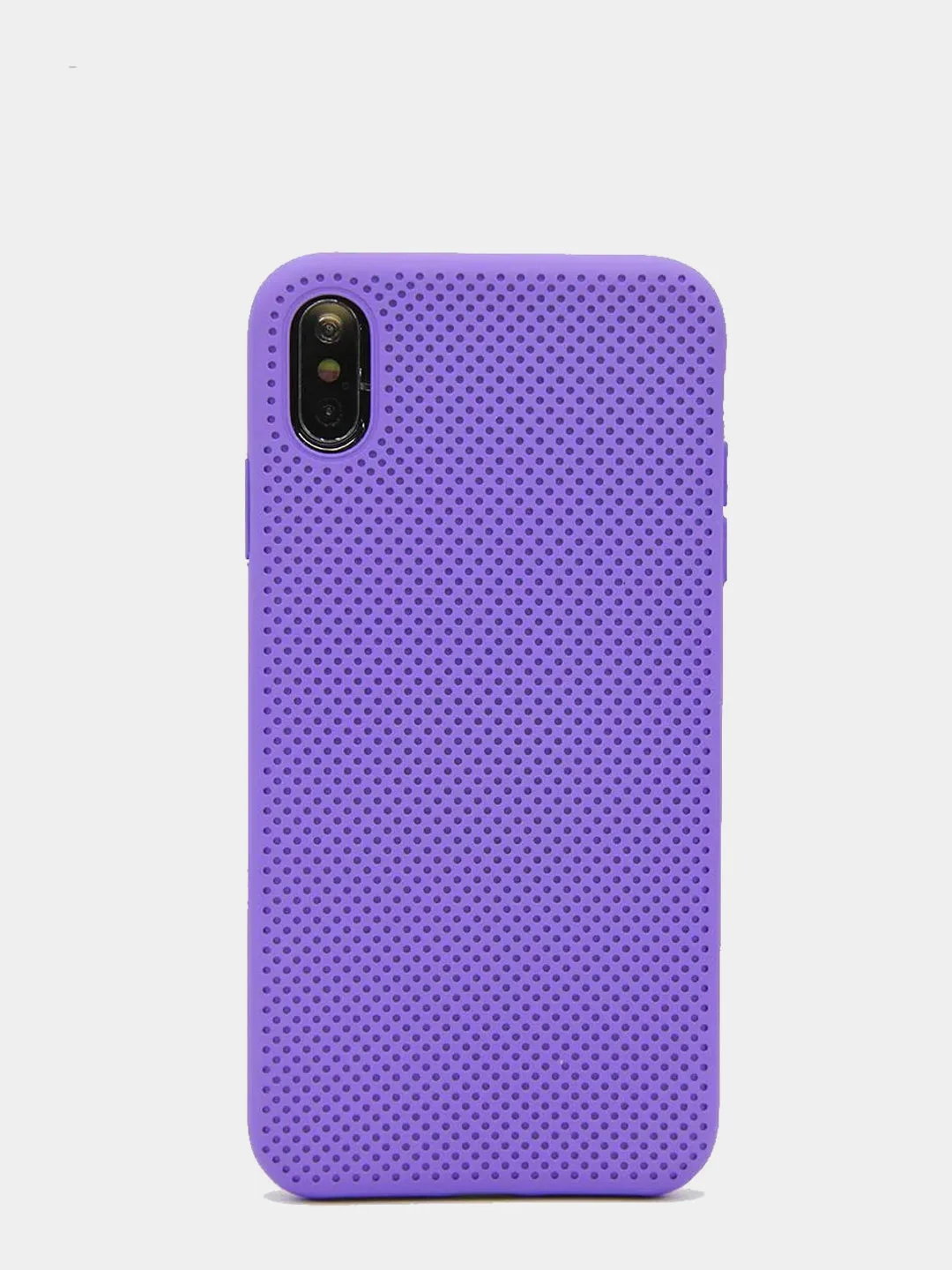 Фиолетовый чехол перфорированный для iPhone Xs Max