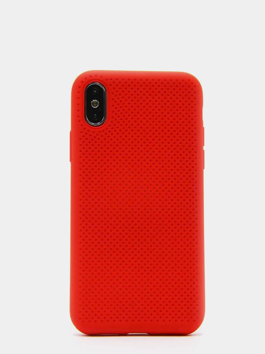 Красный чехол перфорированный для iPhone Xs Max