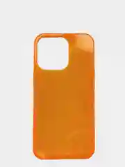 Оранжевый чехол защитный силиконовый плотный с закрытым низом для iPhone 13 / Pro / Pro Max / mini