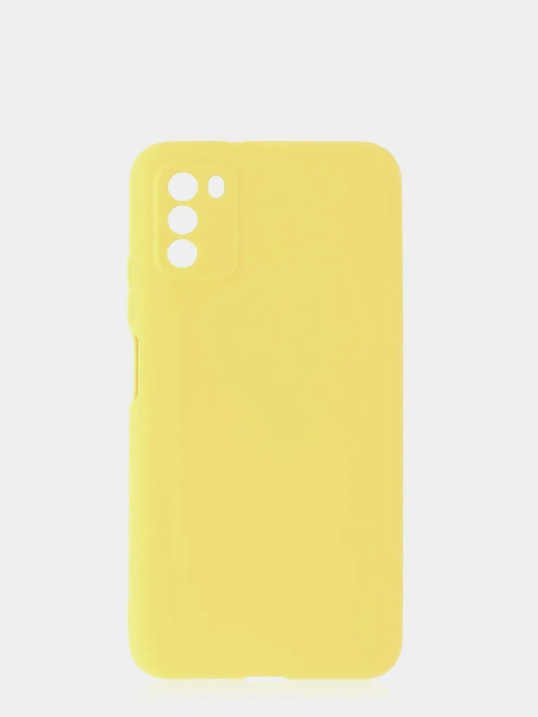 Желтый чехол для Xiaomi Poco M3 силиконовый