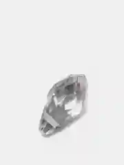 Серый граненные бусины из стекла в форме капли, 6*12 мм, 10 шт