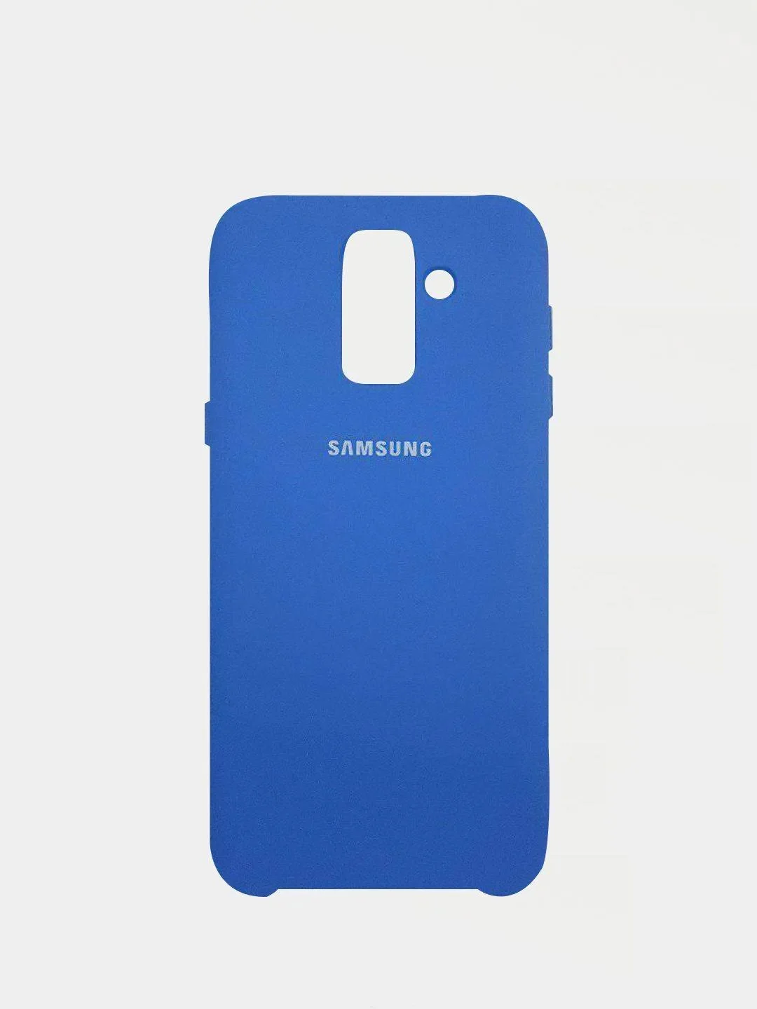 Голубой чехол Silicone Cover для Samsung J6 Plus 2018 J610 J6 Prime