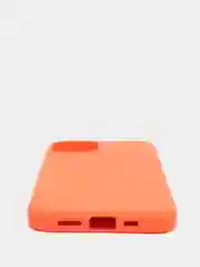 Оранжевый чехол для iPhone 13, 13 Pro, 13 Pro Max силиконовый с микрофиброй