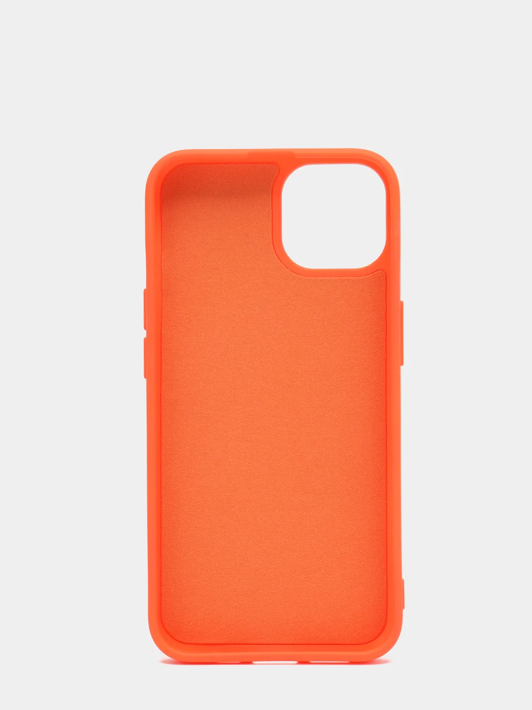 Оранжевый чехол для iPhone 13, 13 Pro, 13 Pro Max силиконовый с микрофиброй