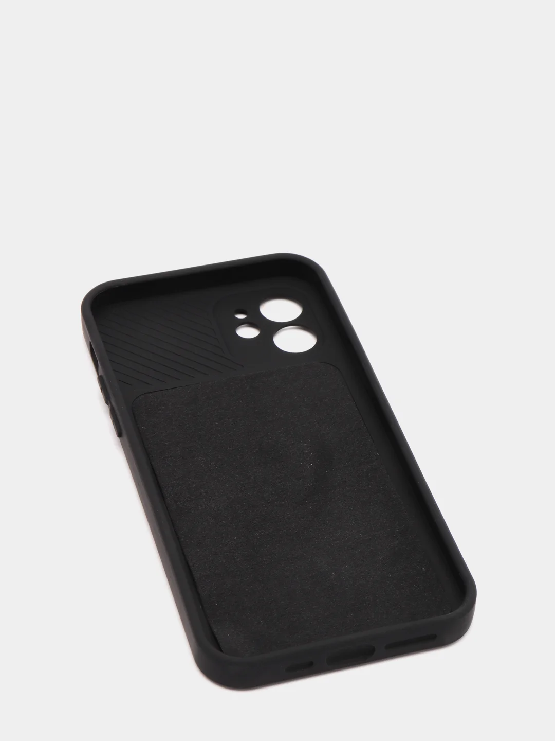 Черный чехол для iPhone 11, 13, 12, Pro, Max, Mini, защита камеры, бархатный
