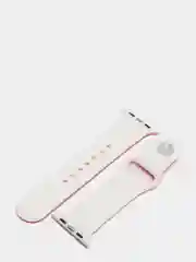 Алый ремешок силиконовый с рисунком для Apple Watch