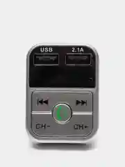 Серебряный fm модулятор-трансмитер Bluetooth