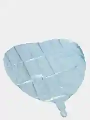 Голубой фольгированный шар сердце 19", 49 см