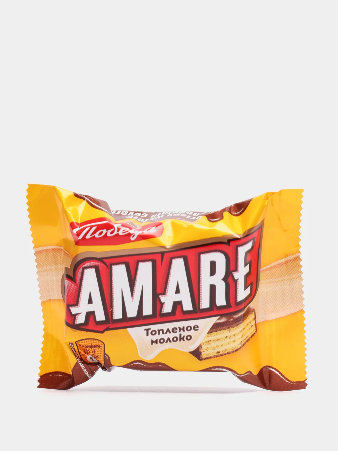 Конфеты вафельные Победа вкуса "AMARE", со вкусом топленого молока, 1,5 кг