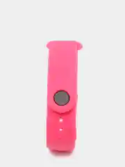Розовый ремешок для Xiaomi Mi Band 5 / 6  , однотонный силиконовый чёрный