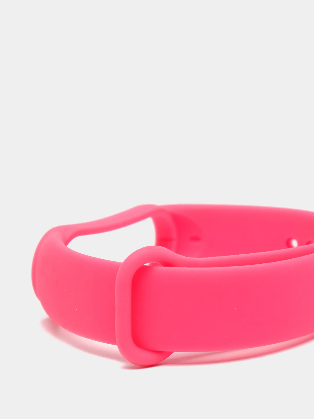 Розовый ремешок для Xiaomi Mi Band 5 / 6  , однотонный силиконовый чёрный