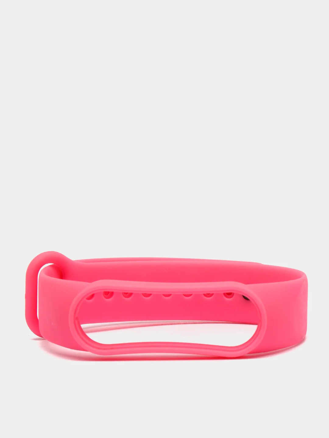 Розовый ремешок для Xiaomi Mi Band 5 / 6  , однотонный силиконовый чёрный