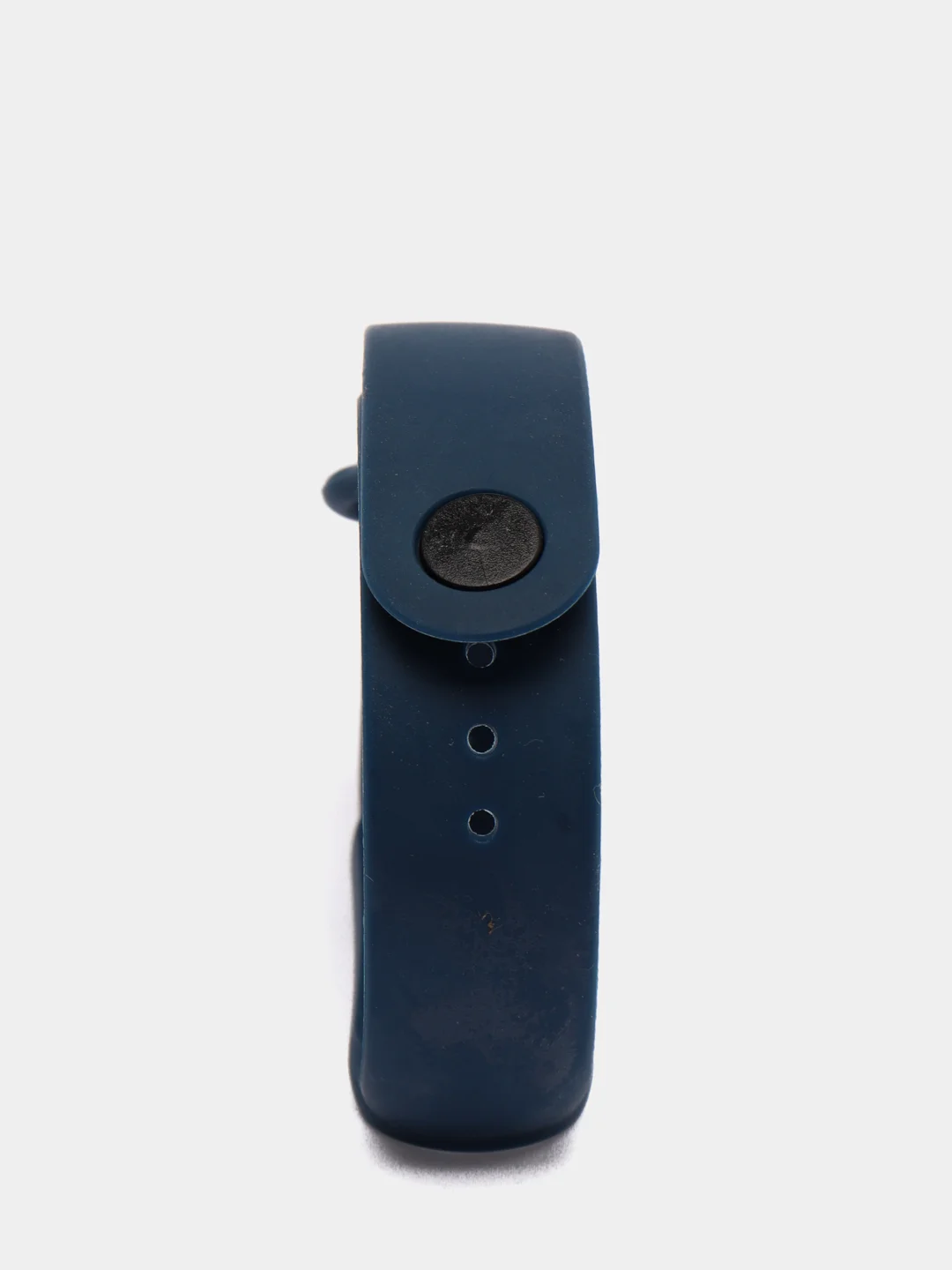 Синий меланж ремешок для Xiaomi Mi Band 5 / 6  , однотонный силиконовый чёрный