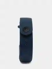 Синий меланж ремешок для Xiaomi Mi Band 5 / 6  , однотонный силиконовый чёрный
