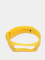Желтый ремешок для Xiaomi Mi Band 5 / 6  , однотонный силиконовый чёрный
