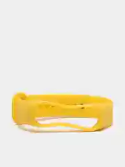 Желтый ремешок для Xiaomi Mi Band 5 / 6  , однотонный силиконовый чёрный