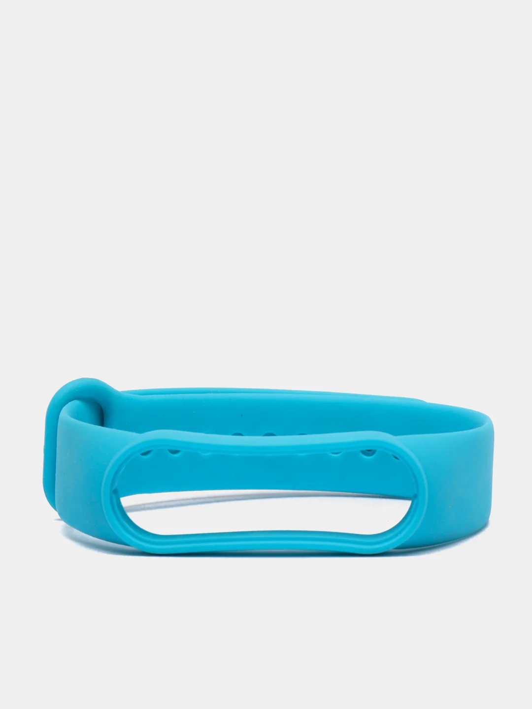Голубой ремешок для Xiaomi Mi Band 5 / 6  , однотонный силиконовый чёрный