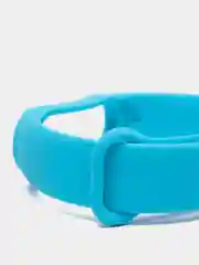Голубой ремешок для Xiaomi Mi Band 5 / 6  , однотонный силиконовый чёрный