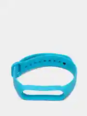 Голубой ремешок для Xiaomi Mi Band 5 / 6  , однотонный силиконовый чёрный
