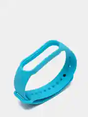 Голубой ремешок для Xiaomi Mi Band 5 / 6  , однотонный силиконовый чёрный