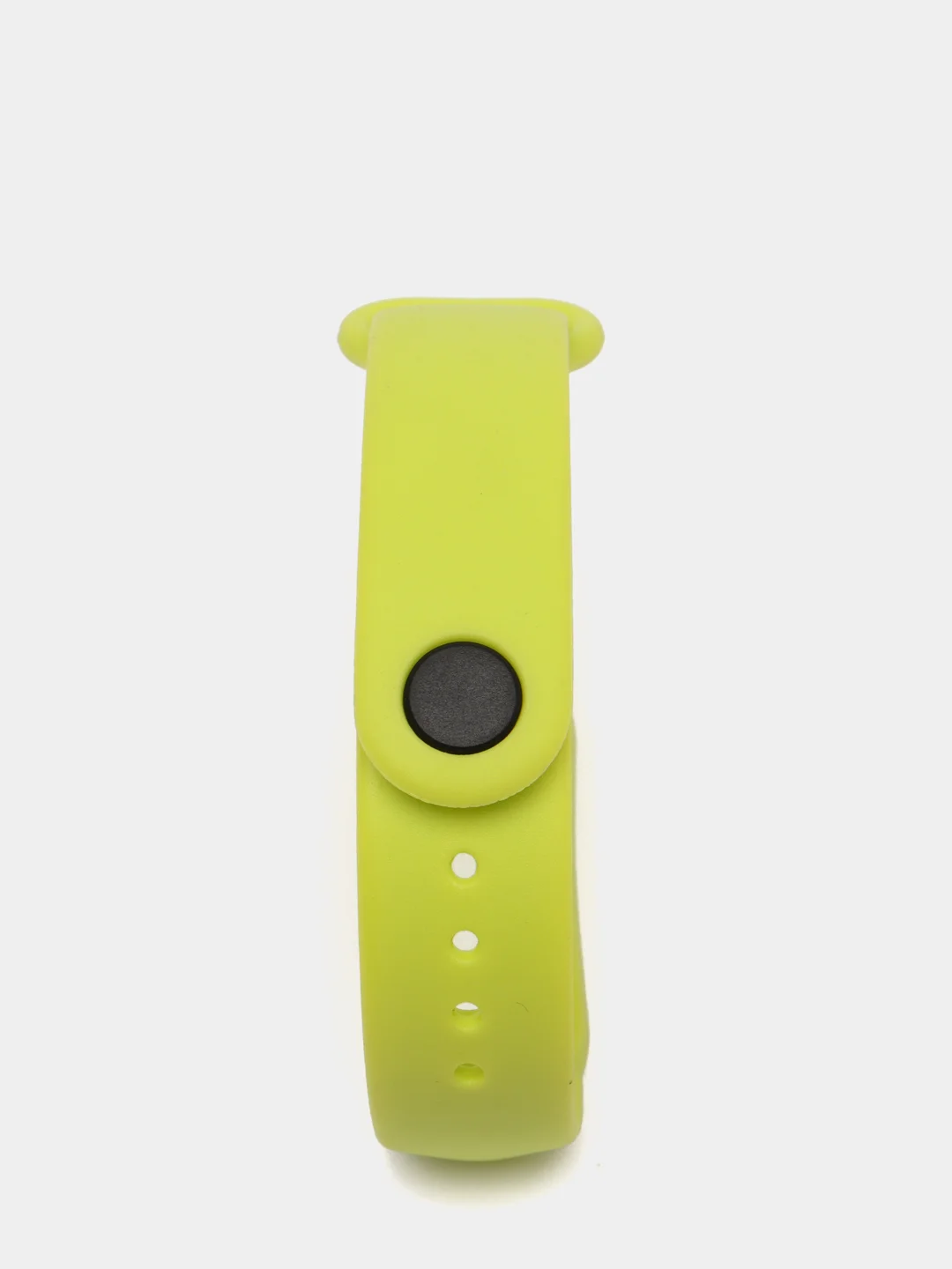 Лайм ремешок для Xiaomi Mi Band 5 / 6  , однотонный силиконовый чёрный