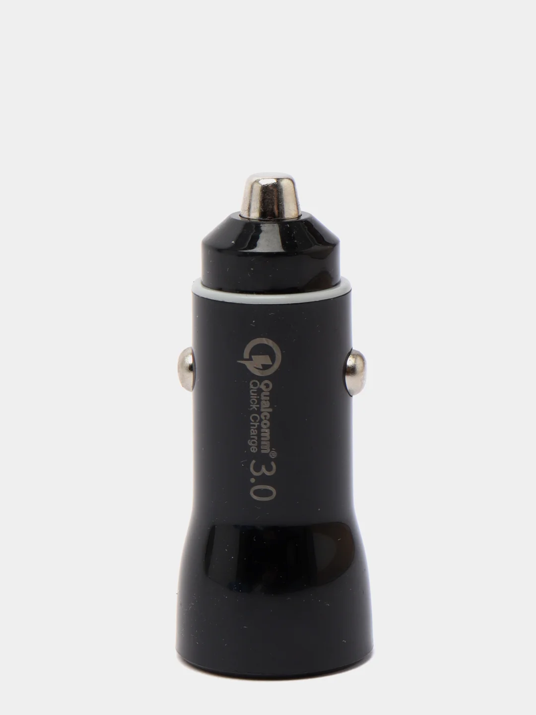 Черный авто адаптер Olaf для быстрого заряда Qualcomm 3.0.с двумя портами USB