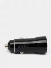 Черный авто адаптер Olaf для быстрого заряда Qualcomm 3.0.с двумя портами USB