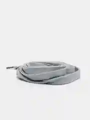 Серебряный шнурки для обуви, пара, плоские, 110см