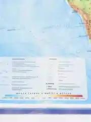 Интерактивная настенная карта Мира физическая и политическая