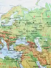 Интерактивная настенная карта Мира физическая и политическая