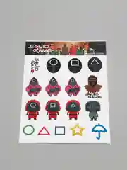 Алый стикеры "Игра в кальмара" (Squid game)