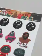 Алый стикеры "Игра в кальмара" (Squid game)