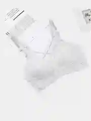 Белый топ кружевной