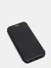 Черный чехол-книжка на Huawei P20 Lite 2018, Хуавей П20 Лайт 2018