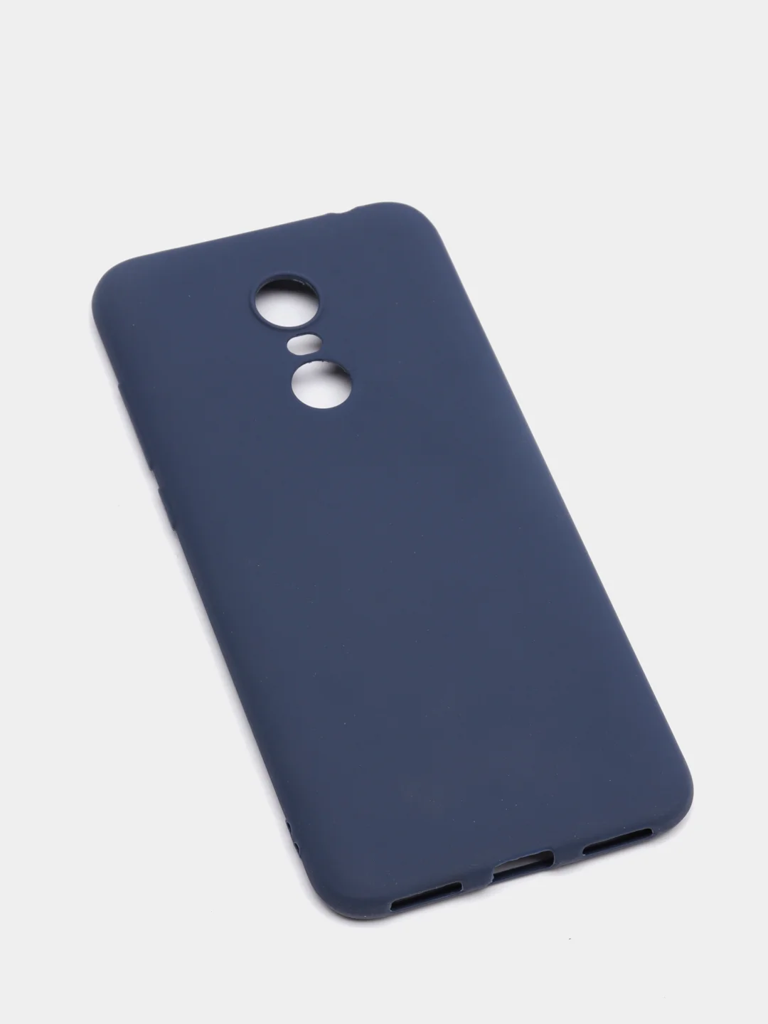 Темно-синий чехол для Xiaomi Redmi 5 Plus (Сяоми Редми 5 Плюс), силиконовый, цветной, матовый