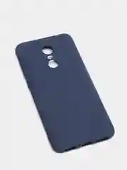 Темно-синий чехол для Xiaomi Redmi 5 Plus (Сяоми Редми 5 Плюс), силиконовый, цветной, матовый