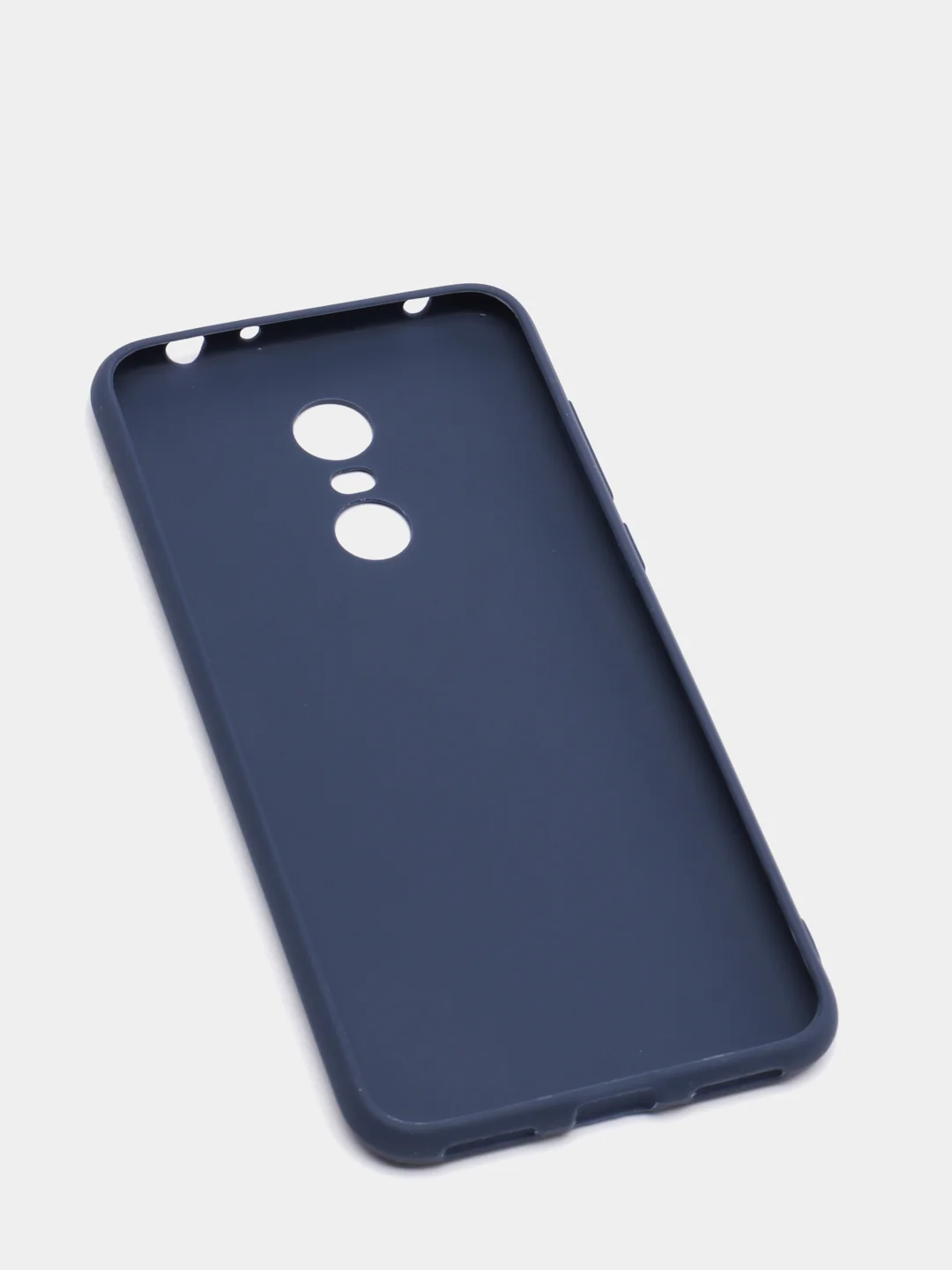 Темно-синий чехол для Xiaomi Redmi 5 Plus (Сяоми Редми 5 Плюс), силиконовый, цветной, матовый