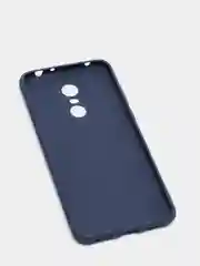 Темно-синий чехол для Xiaomi Redmi 5 Plus (Сяоми Редми 5 Плюс), силиконовый, цветной, матовый