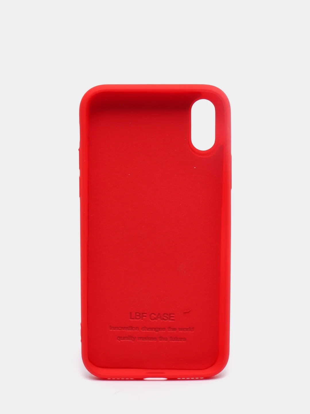 Красный чехол силиконовый для iPhone X / XS