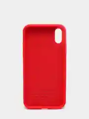 Красный чехол силиконовый для iPhone X / XS