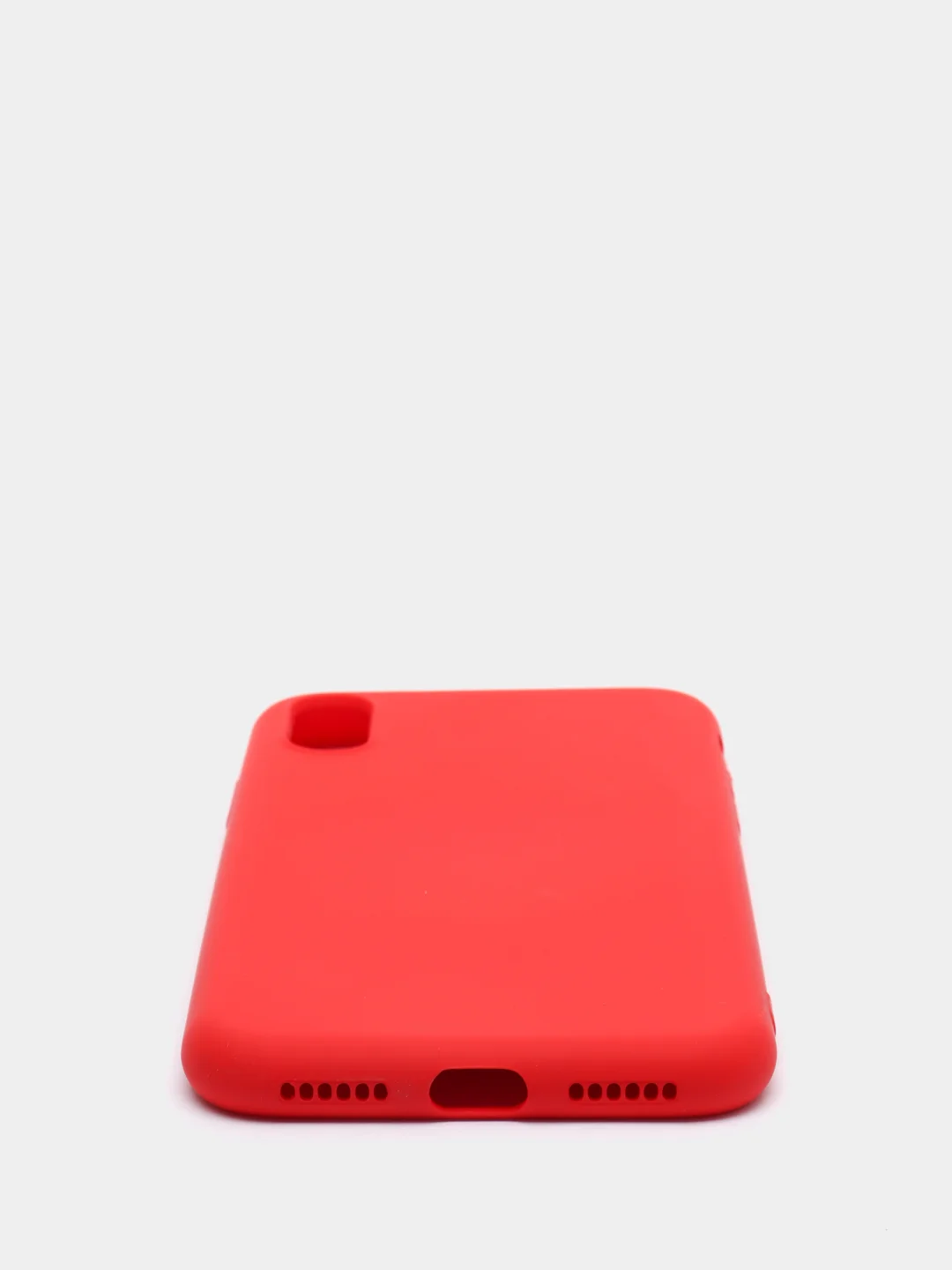 Красный чехол силиконовый для iPhone X / XS